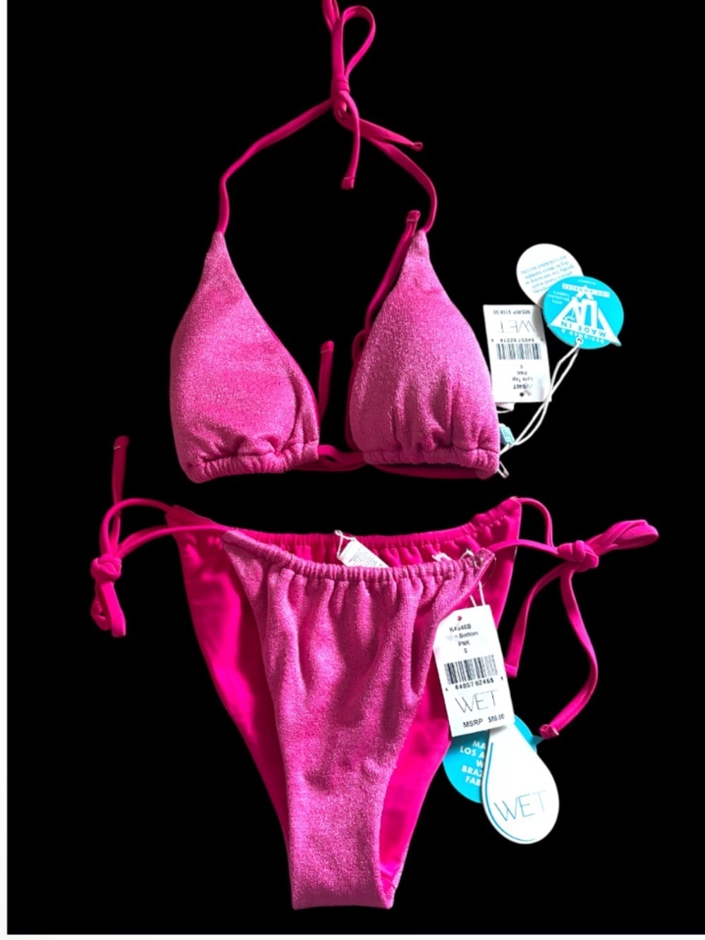 WET  Lyra Bikini Shimmer Set NWT